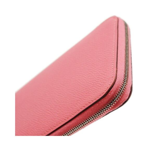 Pre Loved Hermes ZipAround Leather Wallet Women Pink - Picture 4 of 8
